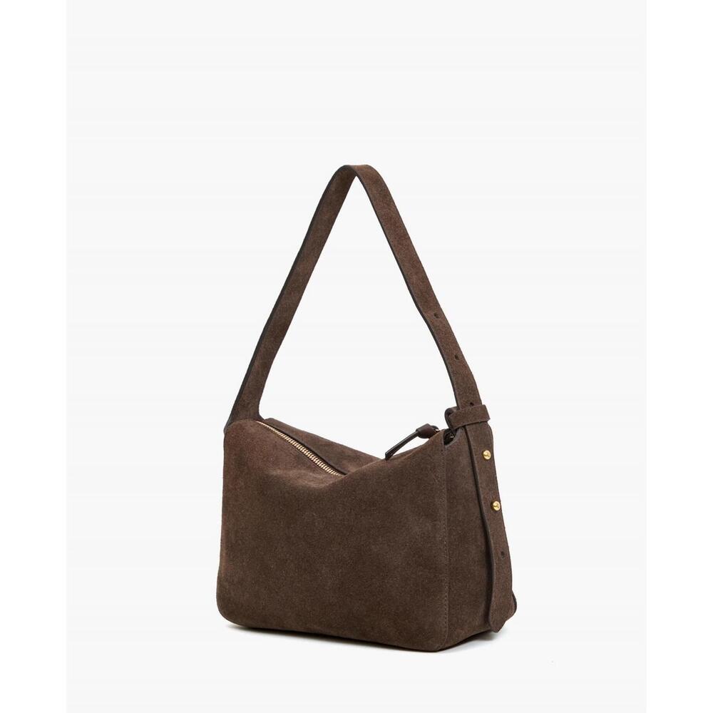 NEW CLARE V. women's fleurine shoulder bag in brown - Picture 2 of 3